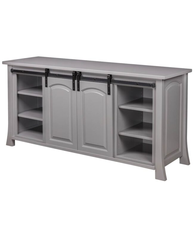 Amish Conrad Fireplace Entertainment Center [Doors in Middle]