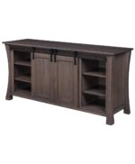 Amish Eldorado Fireplace Entertainment Center [Doors in Middle]