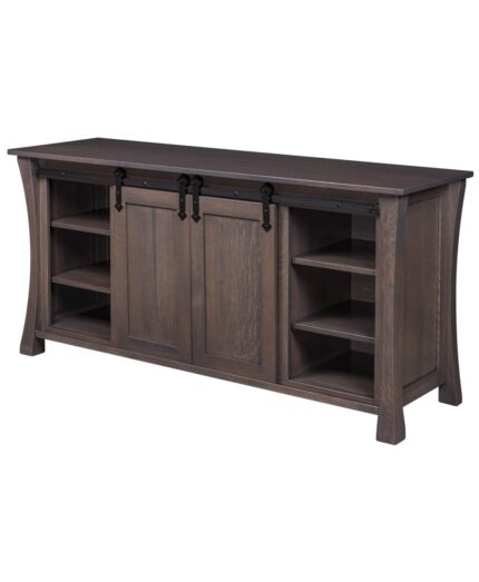 Amish Eldorado Fireplace Entertainment Center [Doors in Middle]