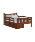 Amish Franklin Bunk Bed [Bottom bunk shown with optional roll away drawers]