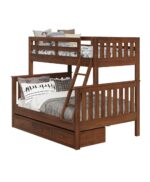 Amish Fremont Bunk Bed [Shown with optional roll away drawers]