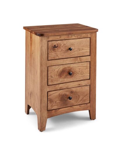 Amish Dover 3 Drawer Nightstand