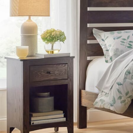 Amish Dover 1 Drawer Open Nightstand