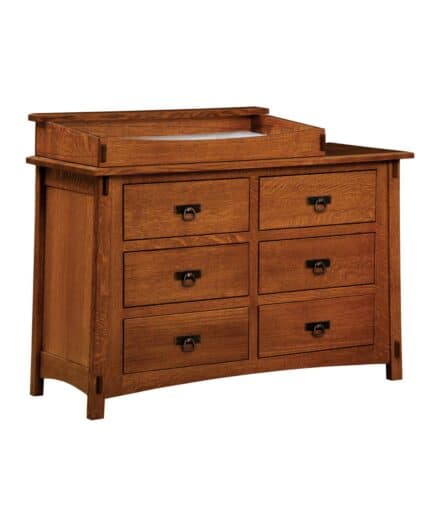 Amish McCoy 6 Drawer Dresser [Shown with optional box topper]
