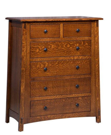 Amish McCoy 6 Drawer Chest [Shown in Quartersawn White Oak]