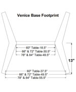 Venice Trestle Table - Image 3