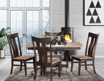 Amish Kimberly Trestle Table Set