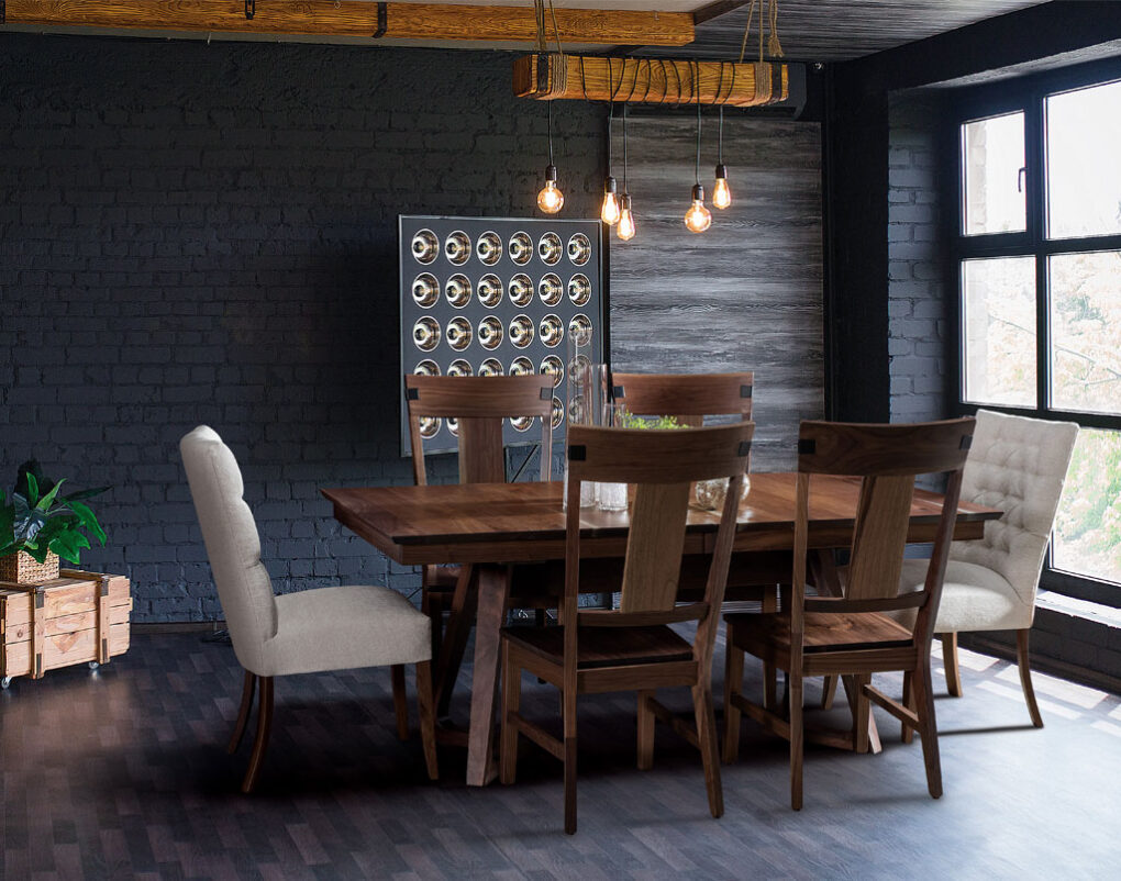 Amish Venice Trestle Table Set