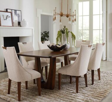 Amish Westal Trestle Table and Westal Chairs