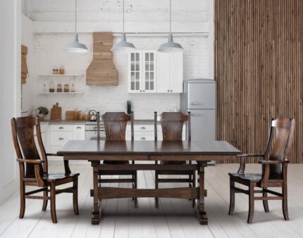 Amish Amish Cherokee Dining Table Room Setting