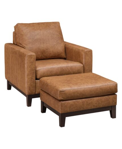 Amish Brooklyn Chair [Shown with optional footstool]