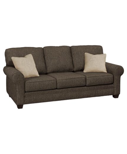 Amish Ellington Sock Arm Sofa with Pillows