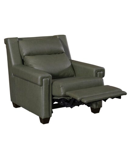 Amish Remington Power Recliner with Tilt Headrest [Reclined]