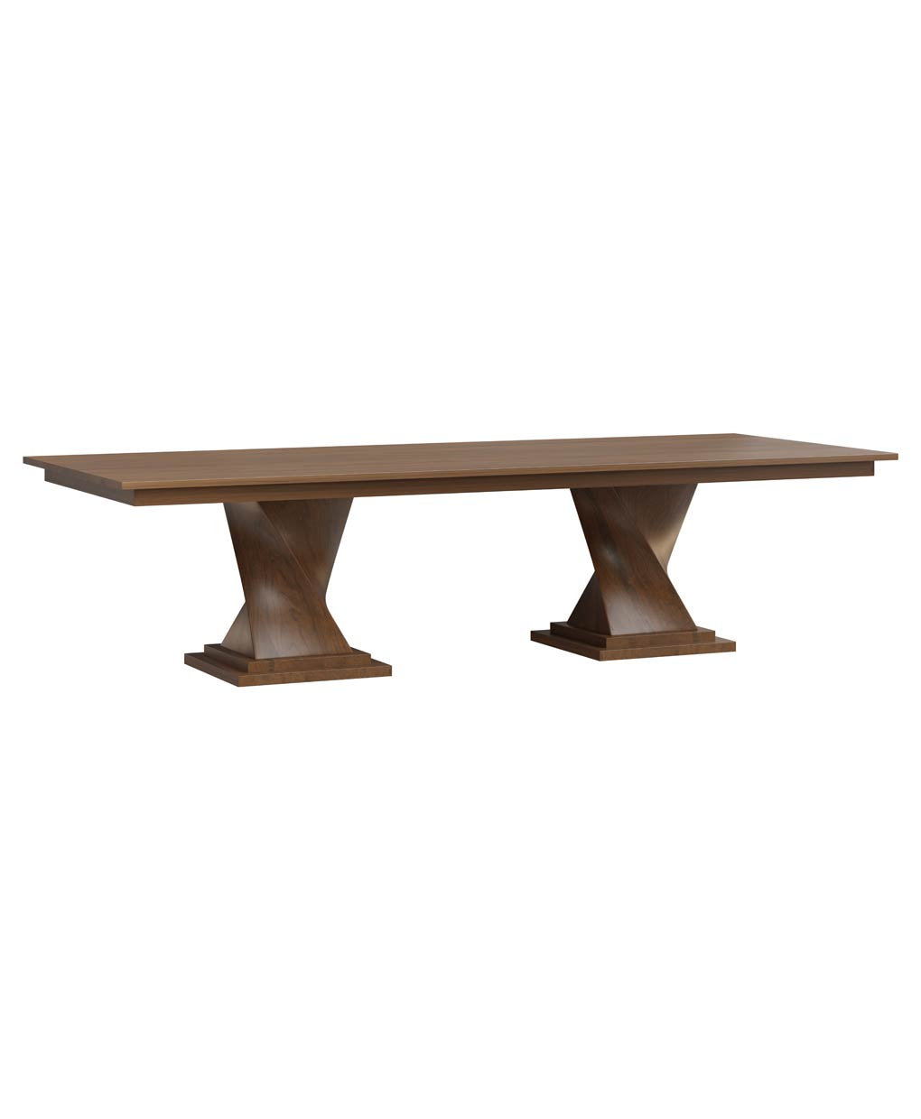 Amish Lexington Double Pedestal Table
