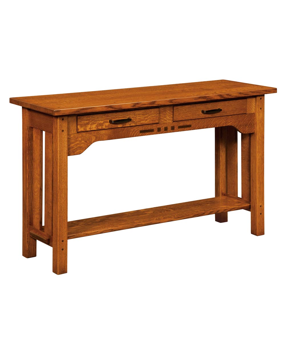 Amish Boulder Creek Craftsman Open Sofa Table
