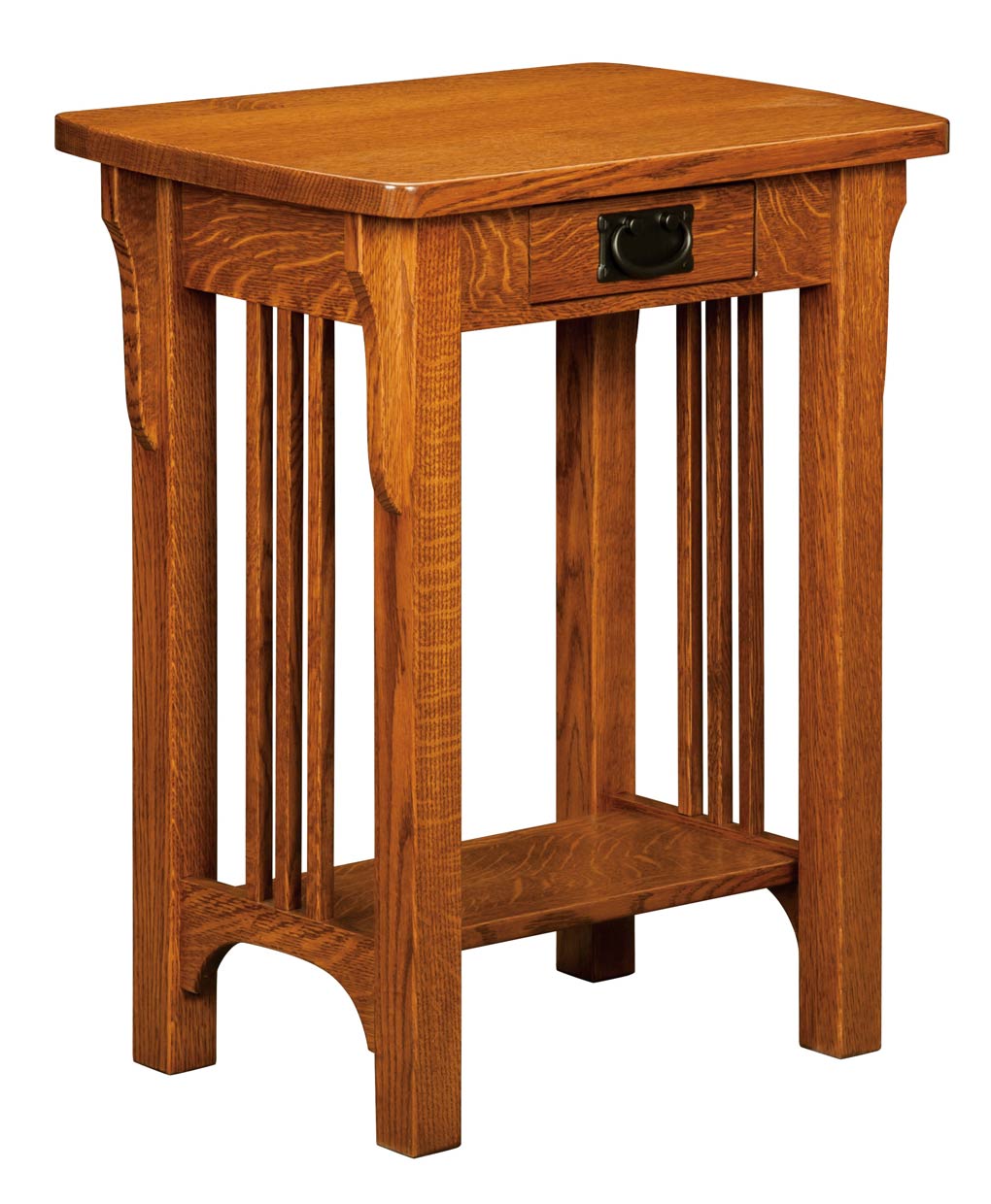 Amish Craftsman Mission Open Phone Table