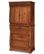Amish Chippewa 2 Piece 5 Drawer Armoire