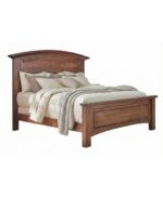 This solid wood Abby Bed features a panel headboard with an elegant arch and a matching footboard for a classic bedroom look.