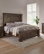 Amish Burlington Bed [Red Oak with a Charwood finish]