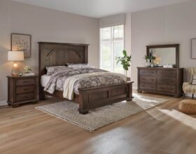 Amish Burlington Bedroom Collection [Red Oak with a Charwood finish]