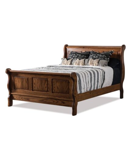 Amish Classic Raised Panel Sleigh Bed