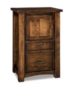 Amish Timbra C-PAP Nightstand [Brown Maple with an Earthtone finish]