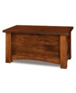 Amish Timbra Blanket Chest with Cedar Bottom [Rustic Hickory with an Old Museum]