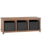 Amish Stackable Cubby Bench [Basket Option]
