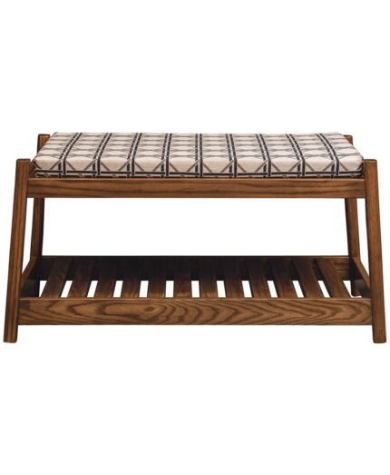Amish Payton Slat Bench [Loose Cushion Seat]