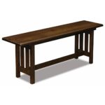 Amish Bay Hill Trestle Bench