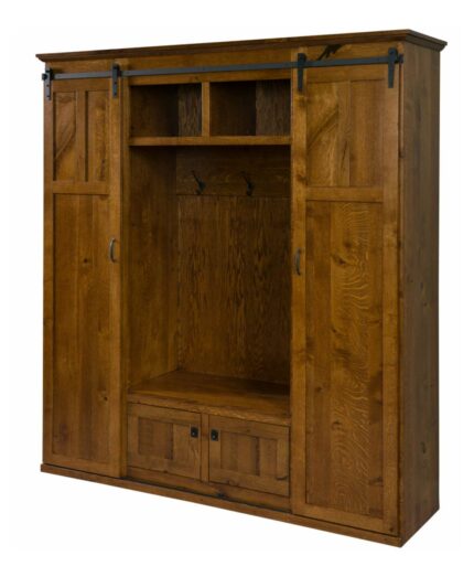 Amish Burlington Hall Seat [Doors on Side]