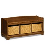 Amish Lattice Weave Bench