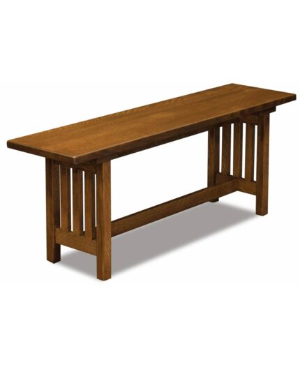 Amish Mission Trestle Bench