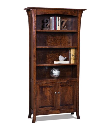 Amish Ensenada Bookcase with Doors