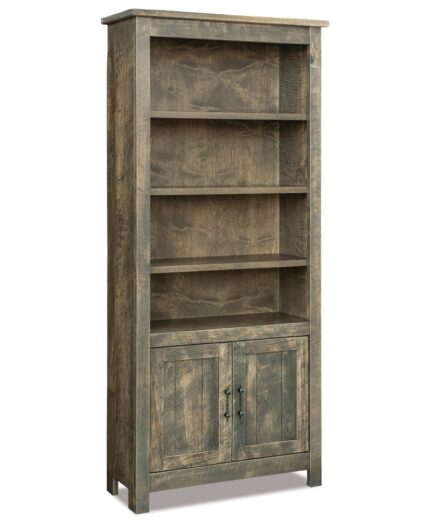 Amish Houston Bookcase with Doors