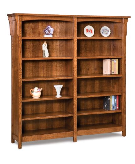 Amish Bridger Mission Double Bookcase
