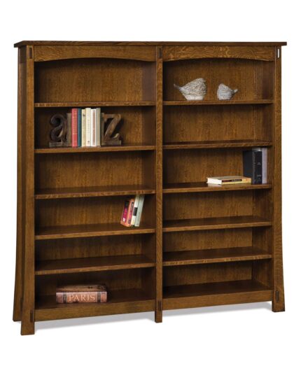 Amish Modesto Double Bookcase