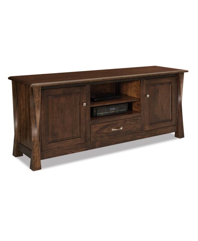 Amish Arc Lexington 2 Door 1 Drawer Media Stand