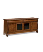 Amish Old Classic Sleigh 4 Door 2 Drawer Media Stand