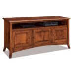 Amish Carlisle 3 Door Media Stand with Opening