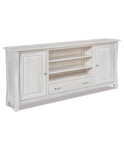 Amish Arc Lexington 2 Door 1 Drawer Media Stand [85 in.]