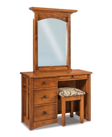 Amish Kascade 4 Drawer Vanity Dresser