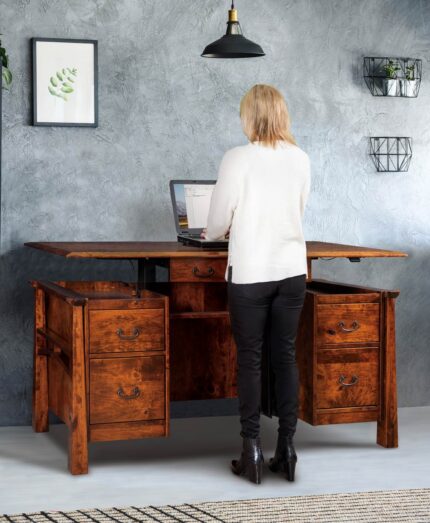 Amish Artesa Sit-to-Stand Desk