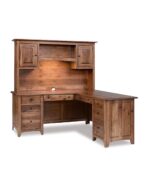 Amish Dover L-Desk with Hutch