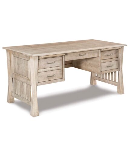 Amish Arc Lexington 5 Drawer Desk