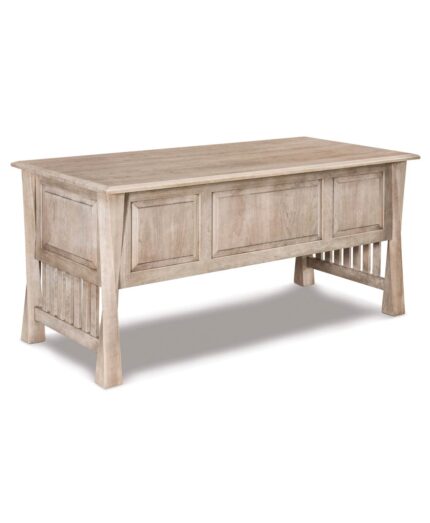 Amish Arc Lexington 5 Drawer Desk [Finished Back]