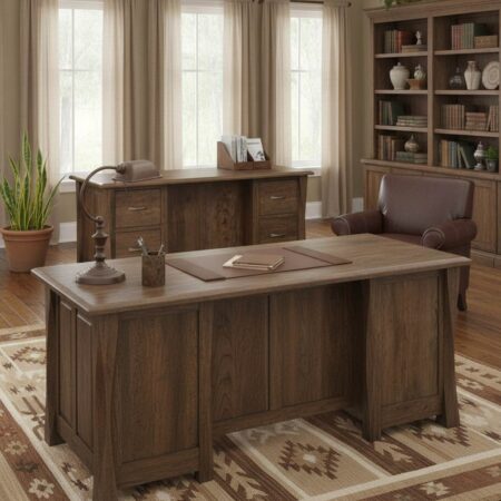 Amish Lexington Double Pedestal Desk