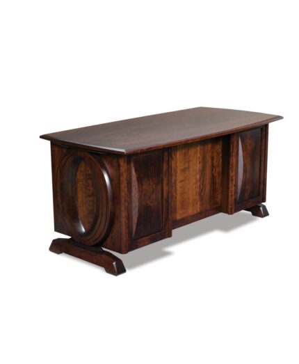 Amish Saratoga Double Pedestal Desk [Finished Back]