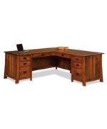 Amish Grant 8 Drawer L-Desk