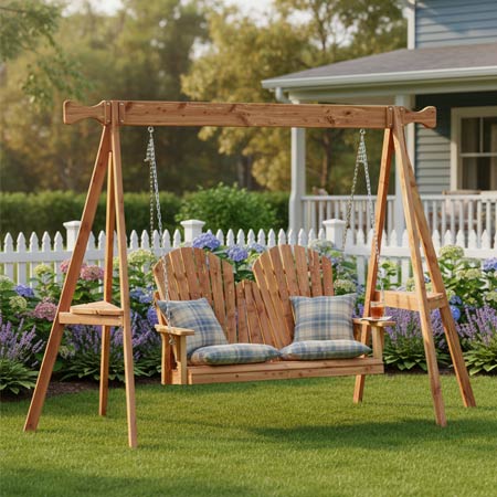 Amish made Cedar Outdoor Swings